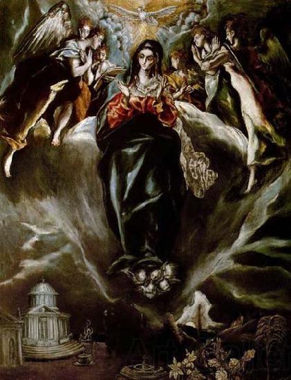 GRECO, El The Virgin of the Immaculate Conception Spain oil painting art